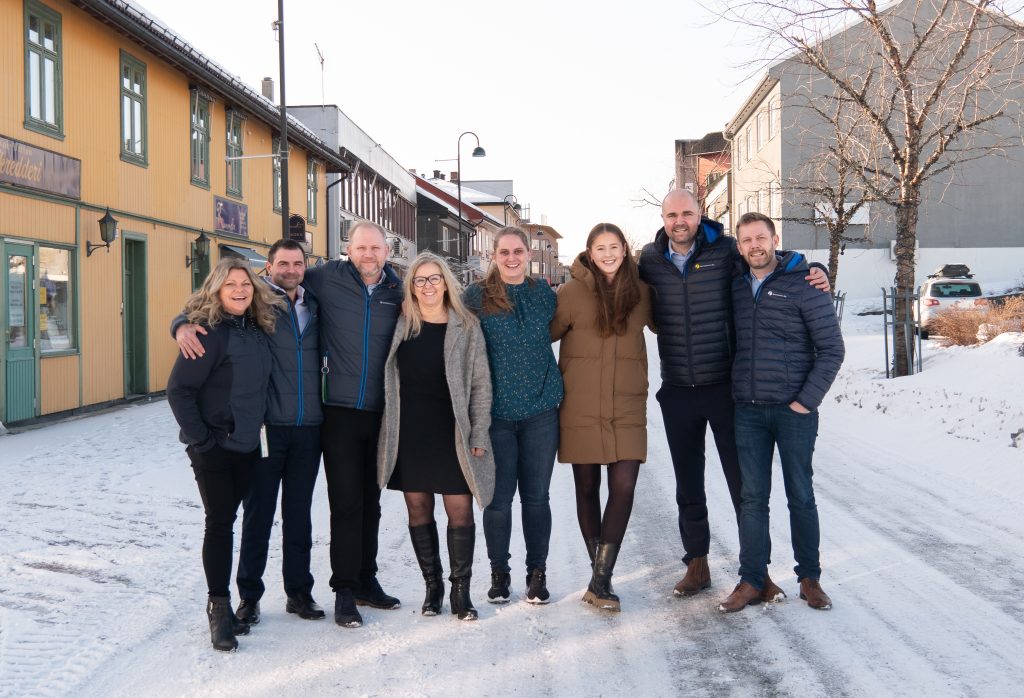 Åtte personer i Vikersundgata vinterstid